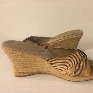 Madden Girl Animal Print Wedge Open Toe Sandals